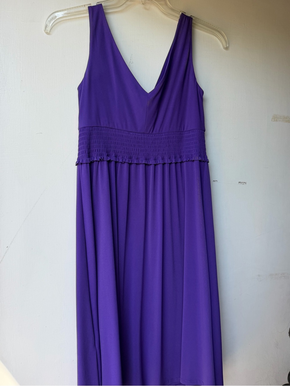 Suzi Chin Purple V-Neck Maxi Dress